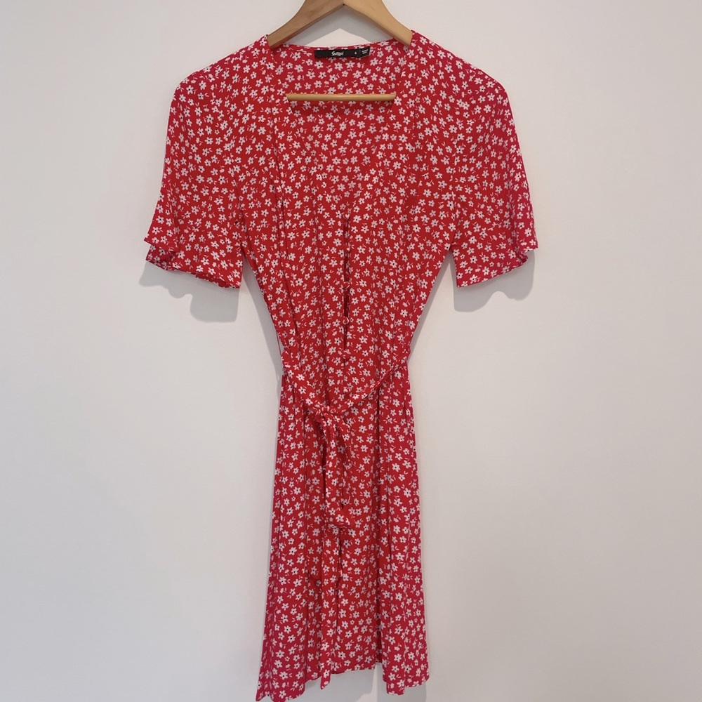 Red Floral Sportsgirl Dress ❤️ - Picture 14 of 14